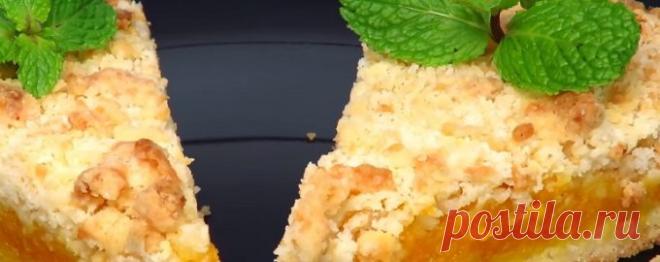 Насыпной тыквенный пирог с апельсиновым ароматом – это бомба