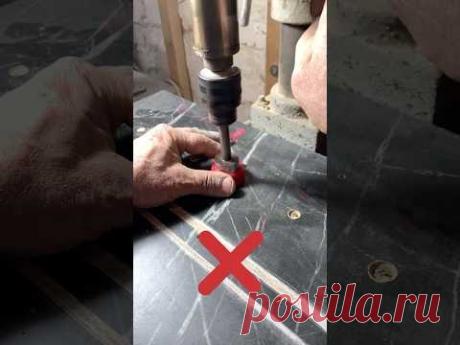 #diy How to Drill Small Parts Correctly #tools #woodworking #tips #shorts #woodwork