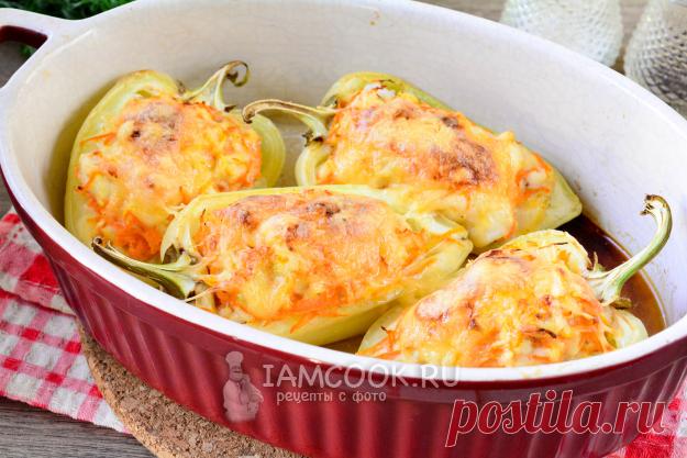 Перец, фаршированный курицей и сыром — рецепт с фото пошагово