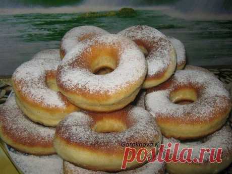 Пышки на сгущённом молоке