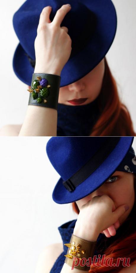 Простые кожаные браслеты (подборка) / Украшения и бижутерия / ВТОРАЯ УЛИЦА