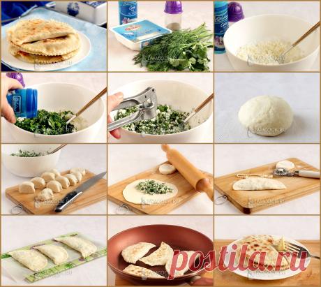 КУТАБЫ С ТВОРОГОМ И ЗЕЛЕНЬЮ