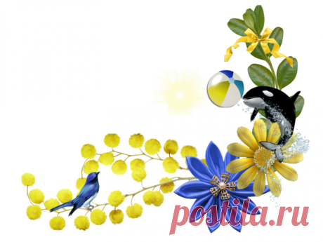Цветочный клипарт декор PNG