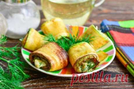 Рулетики из кабачка | Вкусные кулинарные рецепты