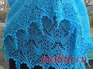 Мастер-класс по вязанию спицами шали-фишю "Альпийские луга" - Ярмарка Мастеров - ручная работа, handmade