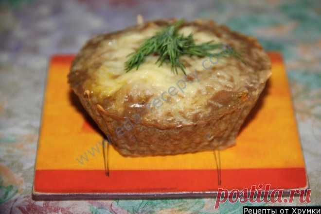 Печёночные кексы с начинкой