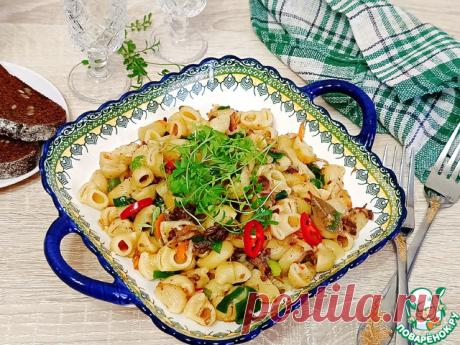 Макароны по-флотски с тушенкой. Сытное и вкусное блюдо на все времена.