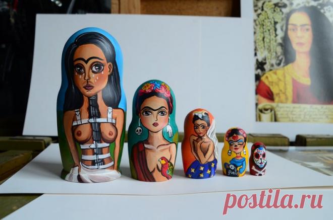 Русская Матрешка Бабушка Деревянные вложенные куклы Сахарный | Etsy