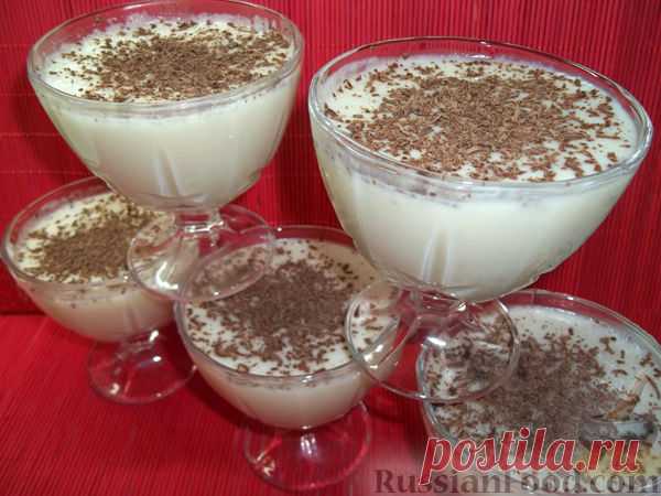 Рецепт: Бананово-молочное желе на RussianFood.com