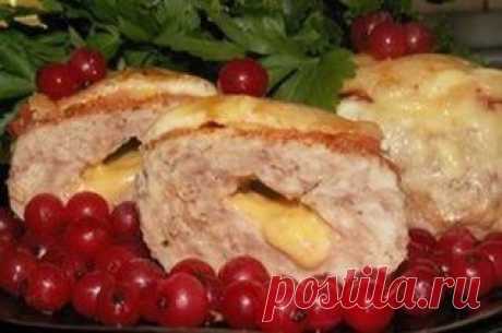 Котлетки из&nbsp;индейки, фаршированные сыром,