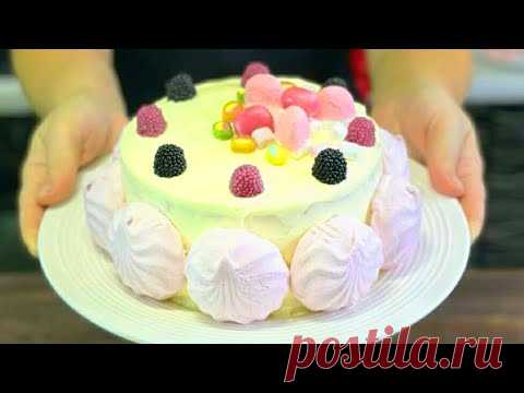 Всего 3 ИНГРЕДИЕНТА для БИСКВИТА, чтобы приготовить такой торт