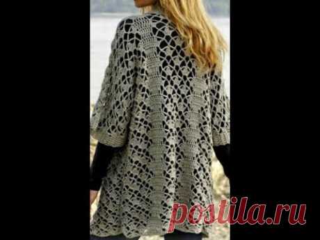 КАРДИГАН КРЮЧКОМ. РАЗБОР УЗОРА+СХЕМА+ВЫКРОЙКА || Crochet. CARDIGAN. ANALYSIS