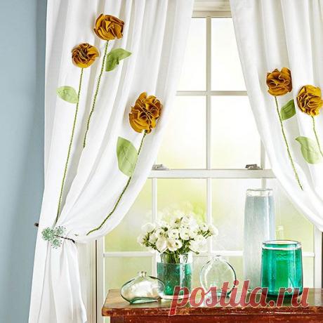 (+1) тема - Идеи самодельных штор | УЮТНЫЙ ДОМ | советы