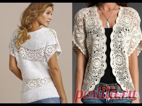 Летние Кофточки, Топы - Вязание Крючком - 2018 / Summer Blouses Tops Knitting Crochet