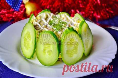 Новогодний салат из куриной печени. Рецепт с пошаговыми фото