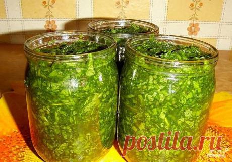 Щавель консервированный - пошаговый кулинарный рецепт на Повар.ру