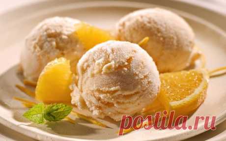 Детское мороженое из творога с бананами