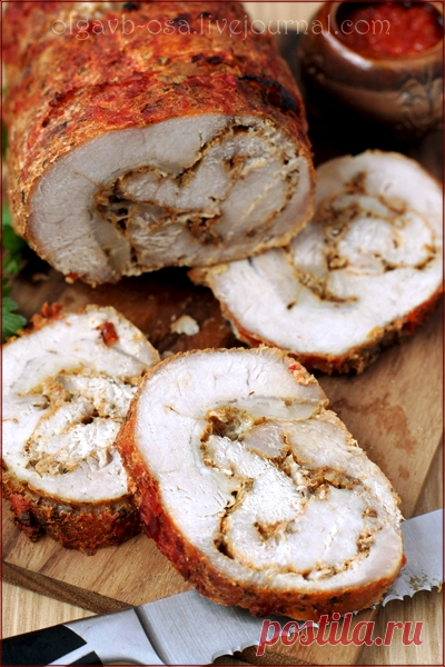 Мясной рулет, запеченный в аджике - Осиный домик