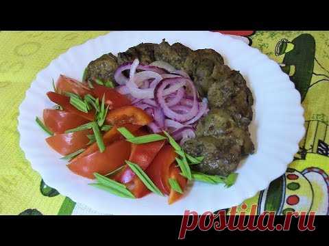Куриная печенка на гриле .  Мультипекарь REDMOND RMB-M608 .