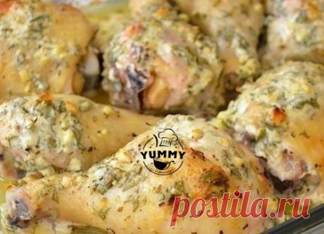 КУРИНЫЕ ГОЛЕНИ В СМЕТАННОМ МАРИНАДЕ 
Вкусно как у бабули