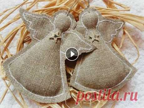 Декор из мешковины...