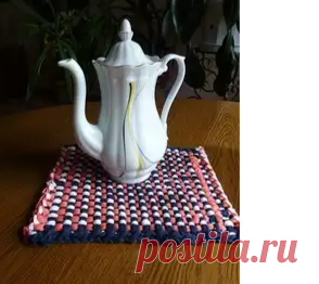 Коврик. Плетение на раме с гвоздиками | УТИЛИТАРНОЕ РУКОДЕЛИЕ