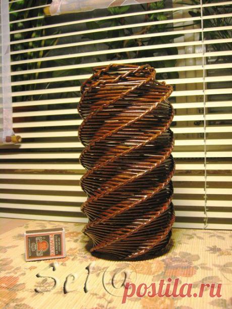 Спиральное плетение из газет: мастер-класс | Умелые ручки