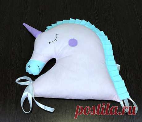 Подушка единорог своими руками. Сшить самостоятельно. Подушка единорог своими руками. Выкройка единорога. Мастер класс с фото. Пошаговая инструкция понятная и доступная. Видео.