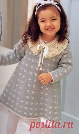 >Воротничок для девочки крючком