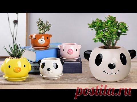 Cement pottery making || Cement flower vase - Cement planter Making - YouTube