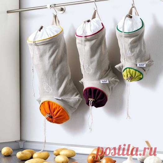 Шьем мешок на кухню для хранения овощей