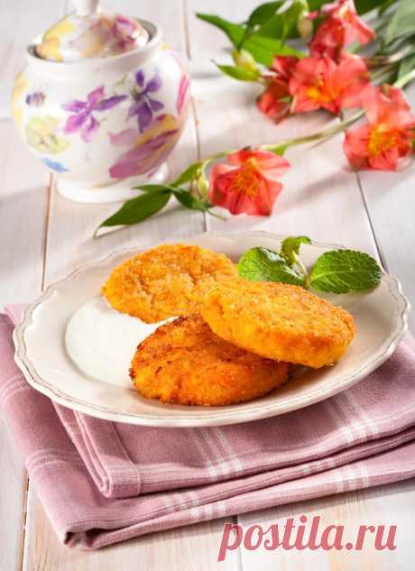 Нежные морковные котлеты с сыром