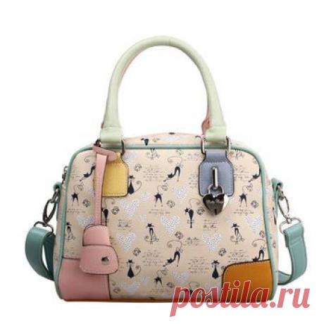 Купить изайнерская сумка &quot;Бетти Бу&quot; с принтом кошки по низкой цене