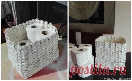 Мастер-класс по изготовлению корзинки из бумажных трубочек!