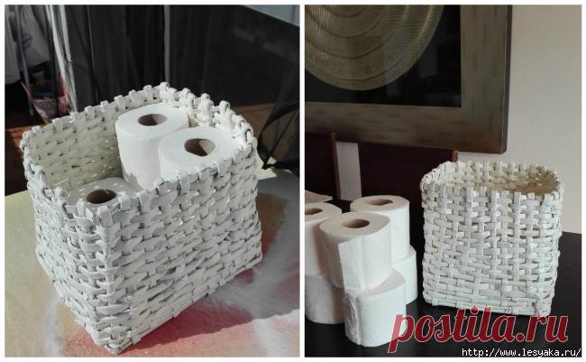 Мастер-класс по изготовлению корзинки из бумажных трубочек!