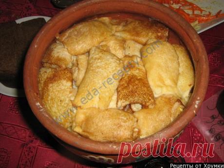 Кулинарный рецепт Налистники с яблоками и корицей с фото