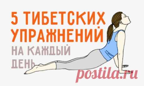 5 простых «тибетских» упражнений. Всего  15 минут в день. 
Согласно философии тибетских лам, физическое здоровье человека напрямую зависит от его духовного состояния, здоровья его энергетической составляющей. Ламы несут учение о том, что тело человека состои…
