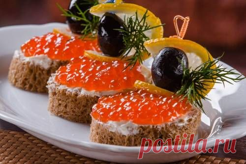 Бутерброды с икрой - пошаговый рецепт с фото / Простые рецепты