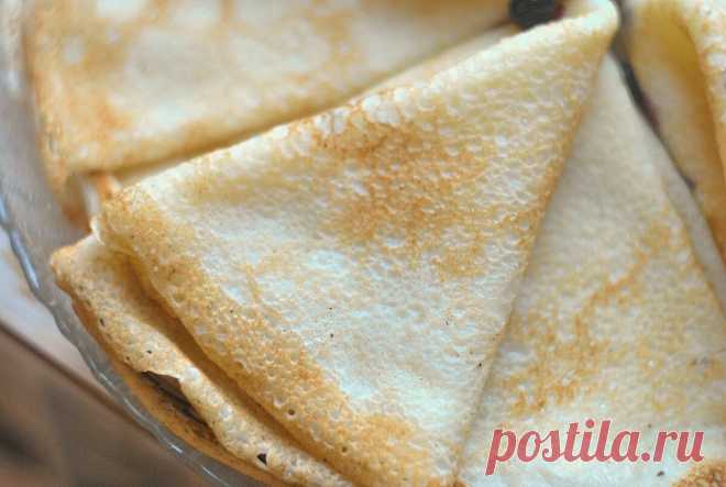 Рецепт, который всегда пригодится- тонкие блины на воде. | Домик на берегу поля | Яндекс Дзен