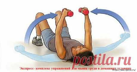 Экспресс- комплекс упражнений для мышц груди в домашних условиях