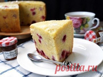 Кекс с вишней в мультиварке - простой и вкусный рецепт с пошаговыми фото