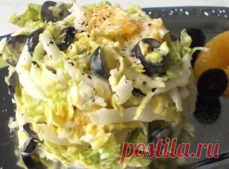 Салат из пекинской капусты с апельсином