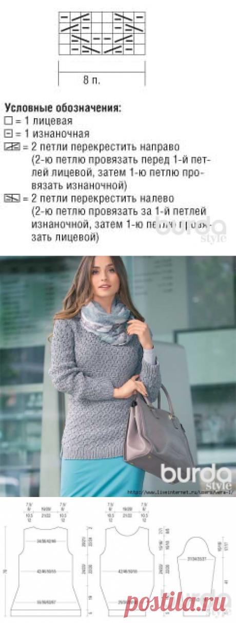 сообщение VERA-L : Пуловер с рельефным узором (10:39 04-02-2016) [5038720/383719123] - allavict2008@mail.ru - Почта Mail.Ru