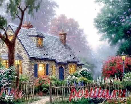 живопись Thomas Kinkade - 69 фото. Фотографии Валентин Иванов.