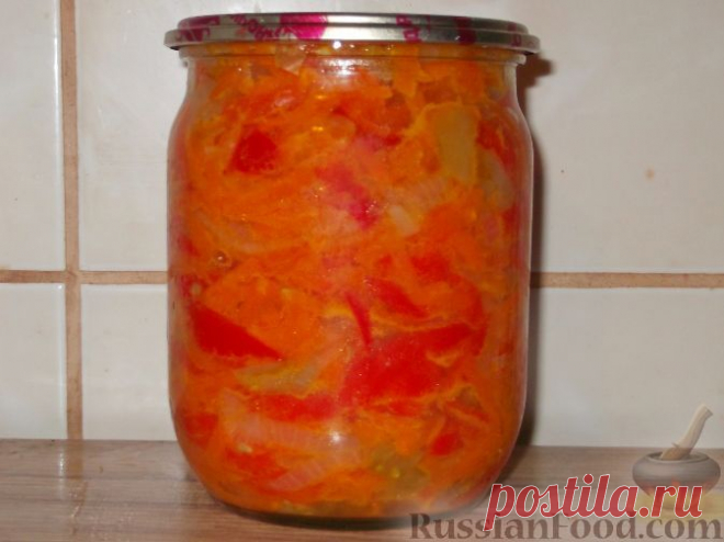 Рецепт: Салат из болгарского перца и моркови на RussianFood.com
