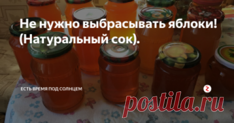 Не нужно выбрасывать яблоки! (Натуральный сок). Расскажу, как из 3-х ведер яблок получить 12 литров сока. Просто..