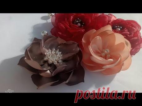 Hướng dẫn các cách làm hoa bằng ruy băng