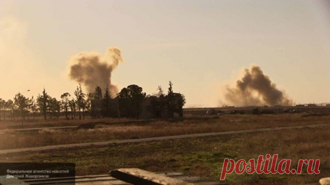 Удар ВКС РФ по танку боевиков в Хаме попало на видео — TOPNEWS