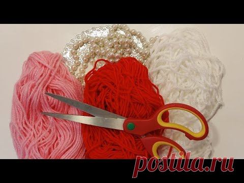 МИНУТНОЕ ДЕЛО и КРАСОТА НЕОПИСУЕМАЯ из ПРЯЖИ (ниток) готова и дома без вязания DIY идеи день матери