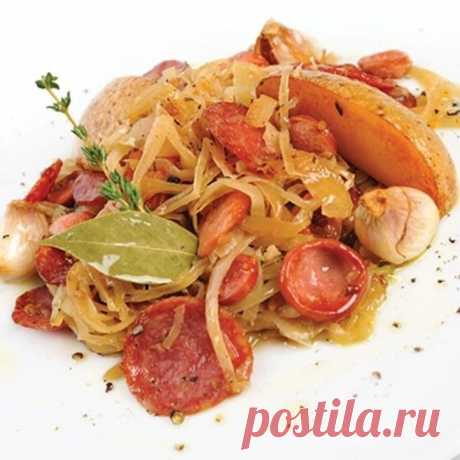 Шукрут из капусты с колбасками. #шукрут